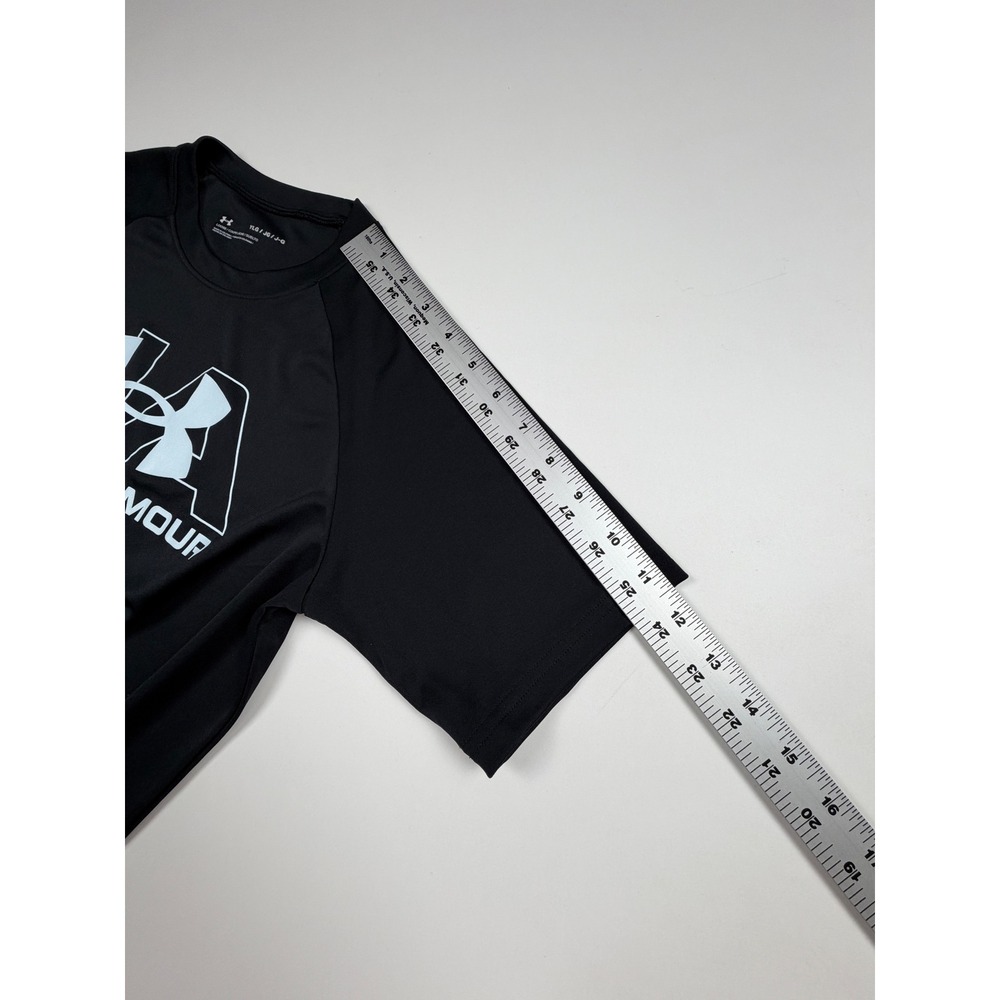 Under Armour Boys Youth Large Black Graphic Loose Fit Athletic T-Shirt - Picture 11 of 15